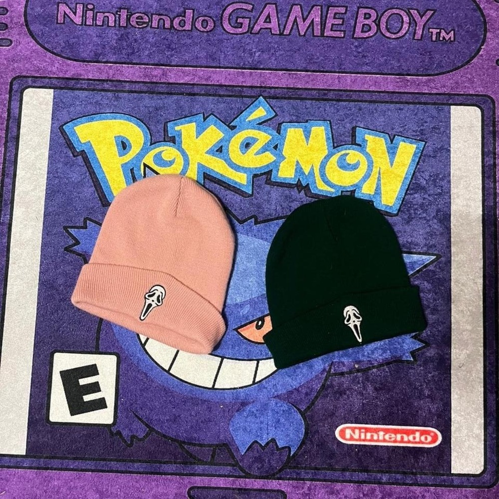 Pink and Dark green Ghostface beanie bundle ONE SIZE FITS ALL